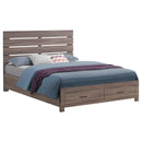 Coaster Furniture Brantford 207040KE Wood Eastern King Storage Panel Bed - Barrel Oak IMAGE 2