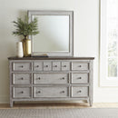  Liberty Furniture Industries Inc. Heartland 824-BR-DM Dresser & Mirror IMAGE 1