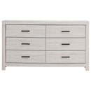 Coaster Furniture Brantford 207053 6-Drawer Dresser - Coastal White IMAGE 2