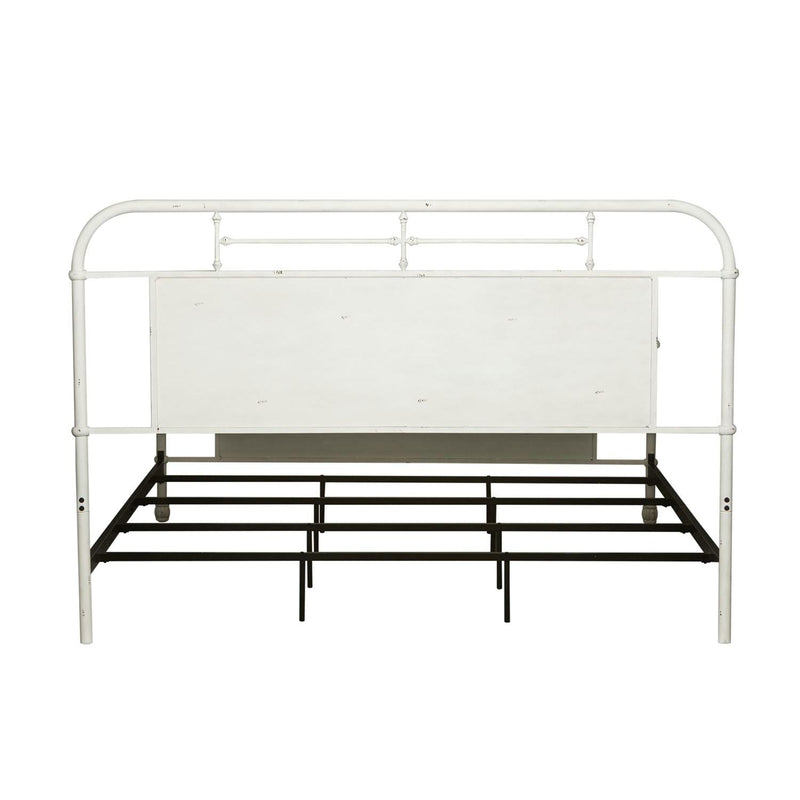  Liberty Furniture Industries Inc. Vintage 179-BR15HFR-AW King Metal Bed - Antique White IMAGE 4