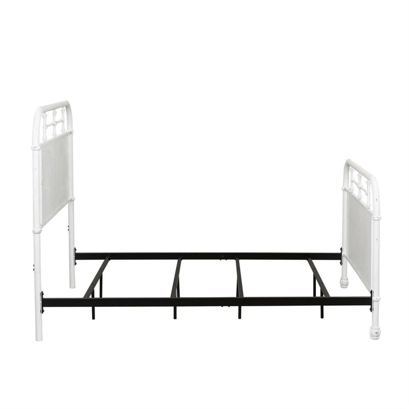  Liberty Furniture Industries Inc. Vintage 179-BR17HFR-AW Full Metal Bed - Antique White IMAGE 3