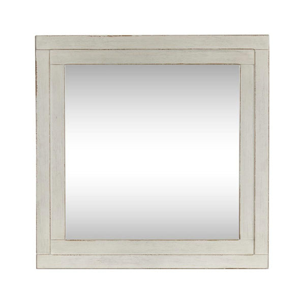  Liberty Furniture Industries Inc. Modern Farmhouse 406W-BR51 Dresser Mirror - White IMAGE 1