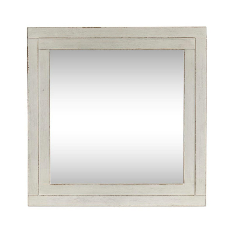  Liberty Furniture Industries Inc. Modern Farmhouse 406W-BR51 Dresser Mirror - White IMAGE 1