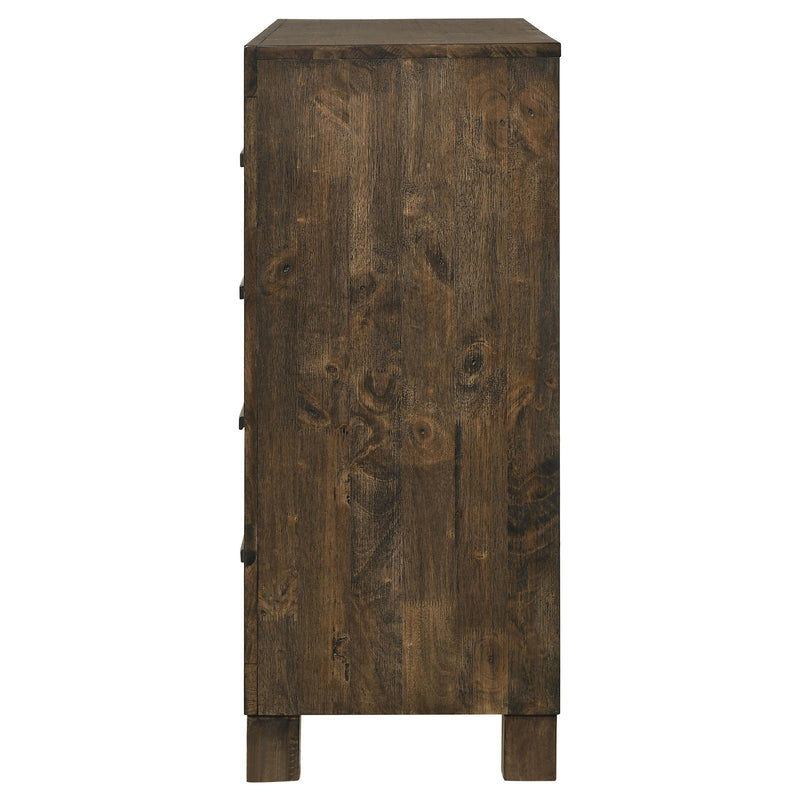 Coaster Furniture Woodmont 222633 8-Drawer Dresser - Rustic Golden Brown IMAGE 4