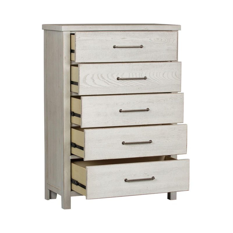  Liberty Furniture Industries Inc. Modern Farmhouse 406W-BR41 Chest - White IMAGE 3