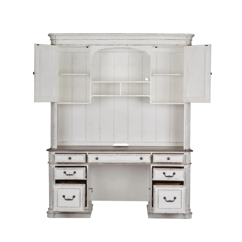  Liberty Furniture Industries Inc. Magnolia Manor 244-HOJ-CHS Credenza & Hutch IMAGE 3