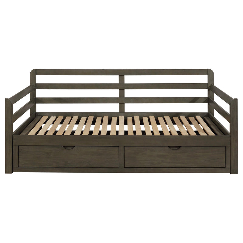 Coaster Furniture Sorrento 305706 2-Drawer Twin XL Daybed with Extension Trundle - Grey IMAGE 3