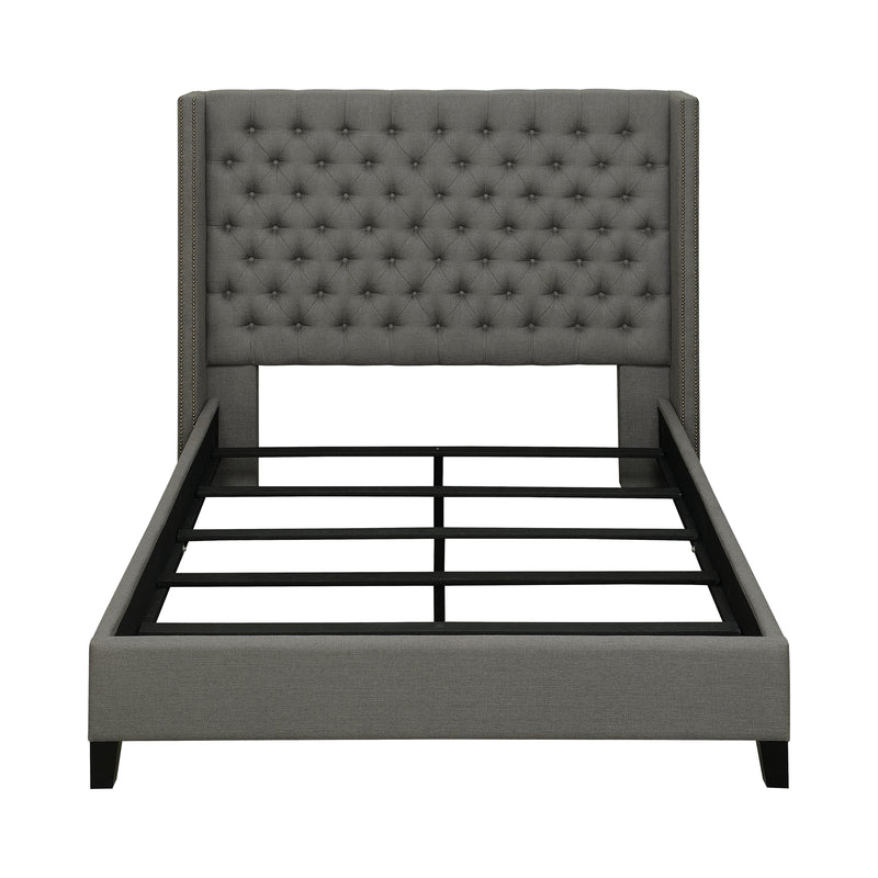 Coaster Furniture Bancroft 301405KE Upholstered Eastern King Wingback Bed - Grey IMAGE 2