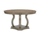 Homelegance Round Vermillion Dining Table with Pedestal Base 5442-54/5442-54B IMAGE 1
