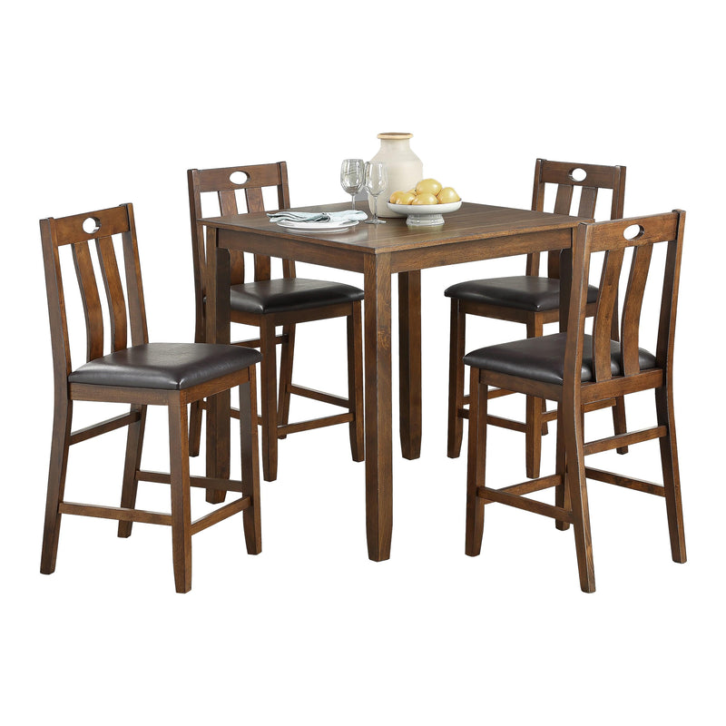 Homelegance Weston 5746-36 5 pc Counter Height Dinette Set - Brown IMAGE 1