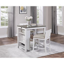 Homelegance Daye 5773WH-32 3 pc Counter Height Dinette Set - Grey/White IMAGE 2