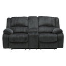 Signature Design by Ashley Draycoll 7650494 Double Reclining Loveseat with Console IMAGE 1