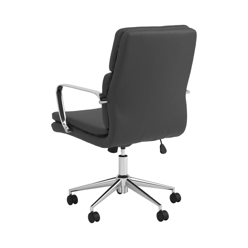 Coaster Furniture Ximena 801765 Upholstered Adjustable Mid Back Office Chair - Black IMAGE 6