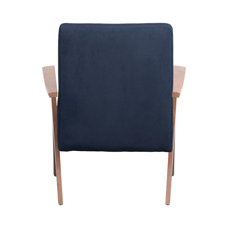 Coaster Furniture Cheryl 905415 Upholstered Wood Arm Accent Chair - Dark Blue IMAGE 4