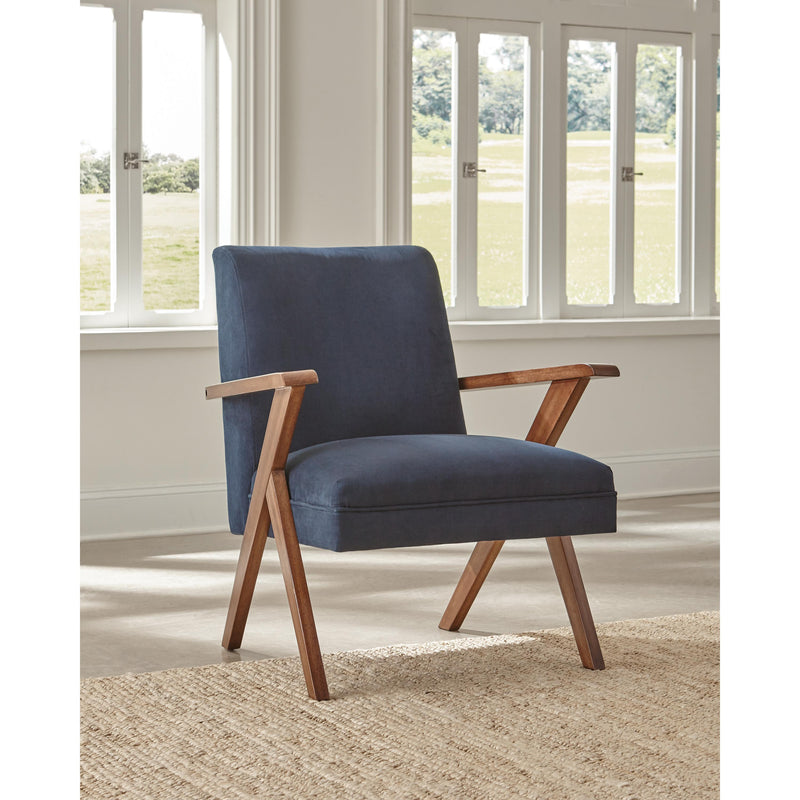 Coaster Furniture Cheryl 905415 Upholstered Wood Arm Accent Chair - Dark Blue IMAGE 8