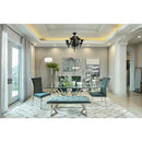 Coaster Furniture Beaufort 109451 Rectangular 71-inch Glass Top Dining Table - Chrome IMAGE 5