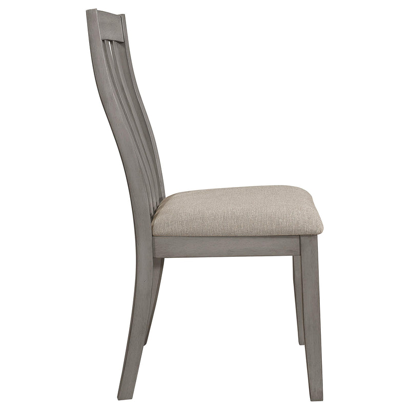 Coaster Furniture Nogales 109812 Wood Dining Side Chair - Coastal Grey IMAGE 4