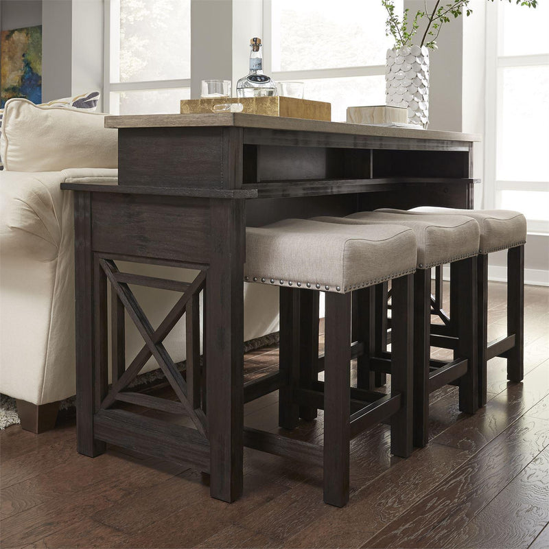  Liberty Furniture Industries Inc. Heatherbrook 422-OT9001 Upholstered Console Stool IMAGE 6