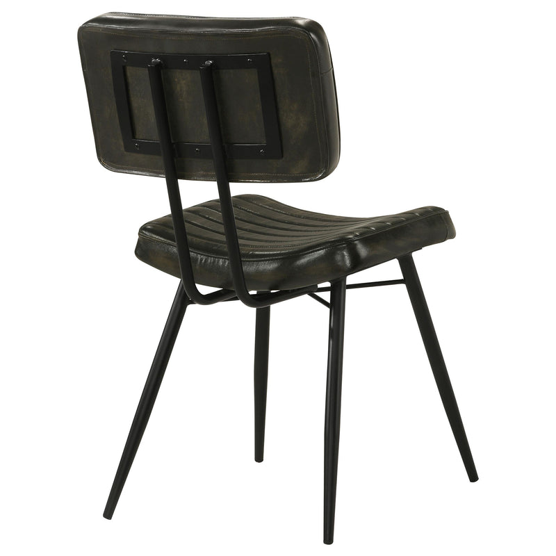 Coaster Furniture Misty 110652 Leather Upholstered Dining Chair - Espresso IMAGE 6