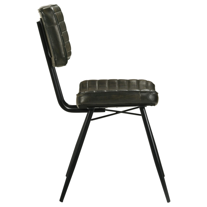 Coaster Furniture Misty 110652 Leather Upholstered Dining Chair - Espresso IMAGE 7