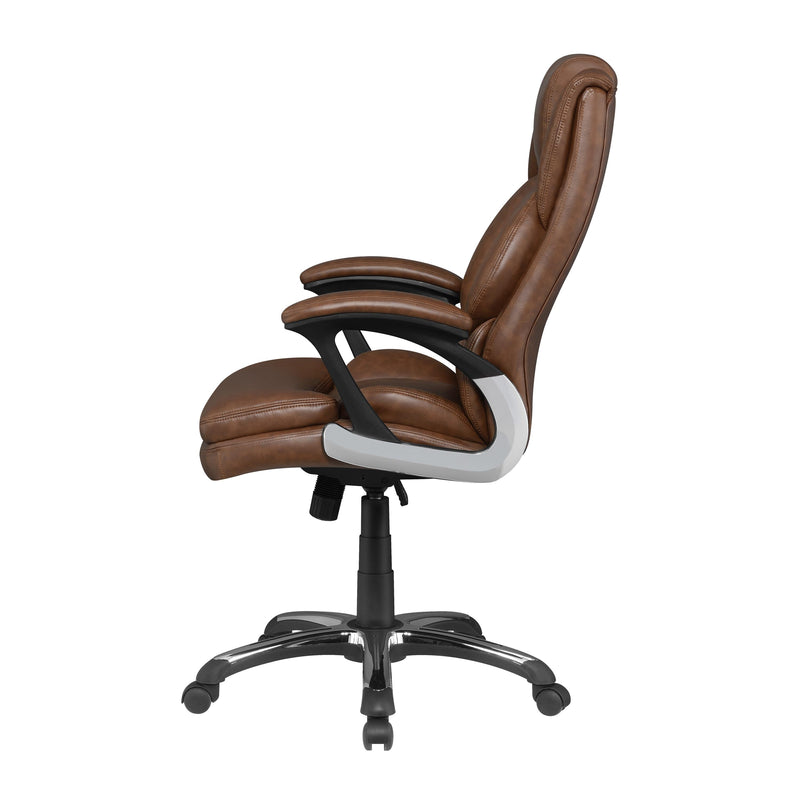 Coaster Furniture Nerris 881184 Upholstered Adjustable Home Office Desk Chair - Brown IMAGE 4