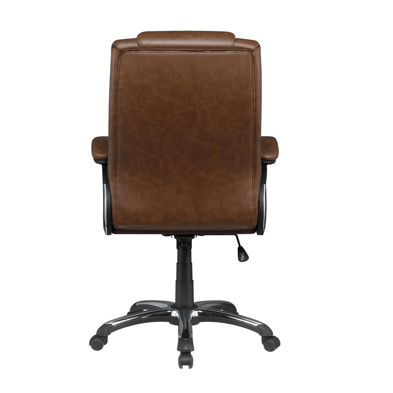Coaster Furniture Nerris 881184 Upholstered Adjustable Home Office Desk Chair - Brown IMAGE 5