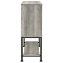Coaster Furniture Claremont 183038 Sliding Door Home Bar Wine Cabinet - Grey Driftwood IMAGE 9