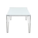 Coaster Furniture Pauline 193001 Rectangular 64-inch Glass Top Dining Table - Chrome IMAGE 3