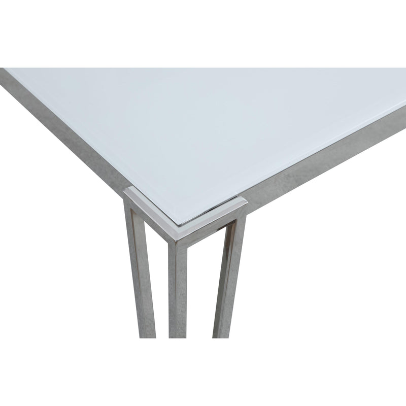 Coaster Furniture Pauline 193001 Rectangular 64-inch Glass Top Dining Table - Chrome IMAGE 4