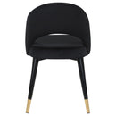 Coaster Furniture Lindsey 193562 Upholstered Dining Side Chair - Black IMAGE 6