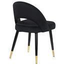 Coaster Furniture Lindsey 193562 Upholstered Dining Side Chair - Black IMAGE 7