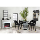 Coaster Furniture Lindsey 193569 Velvet Upholstered Counter Chair - Black IMAGE 10