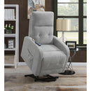 Coaster Furniture Howie 609402P Upholstered Power Lift Massage Chair - Grey IMAGE 13