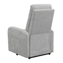 Coaster Furniture Howie 609402P Upholstered Power Lift Massage Chair - Grey IMAGE 7