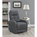 Coaster Furniture Howie 609403P Upholstered Power Lift Massage Chair - Charcoal IMAGE 12