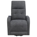 Coaster Furniture Howie 609403P Upholstered Power Lift Massage Chair - Charcoal IMAGE 5