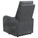 Coaster Furniture Howie 609403P Upholstered Power Lift Massage Chair - Charcoal IMAGE 7