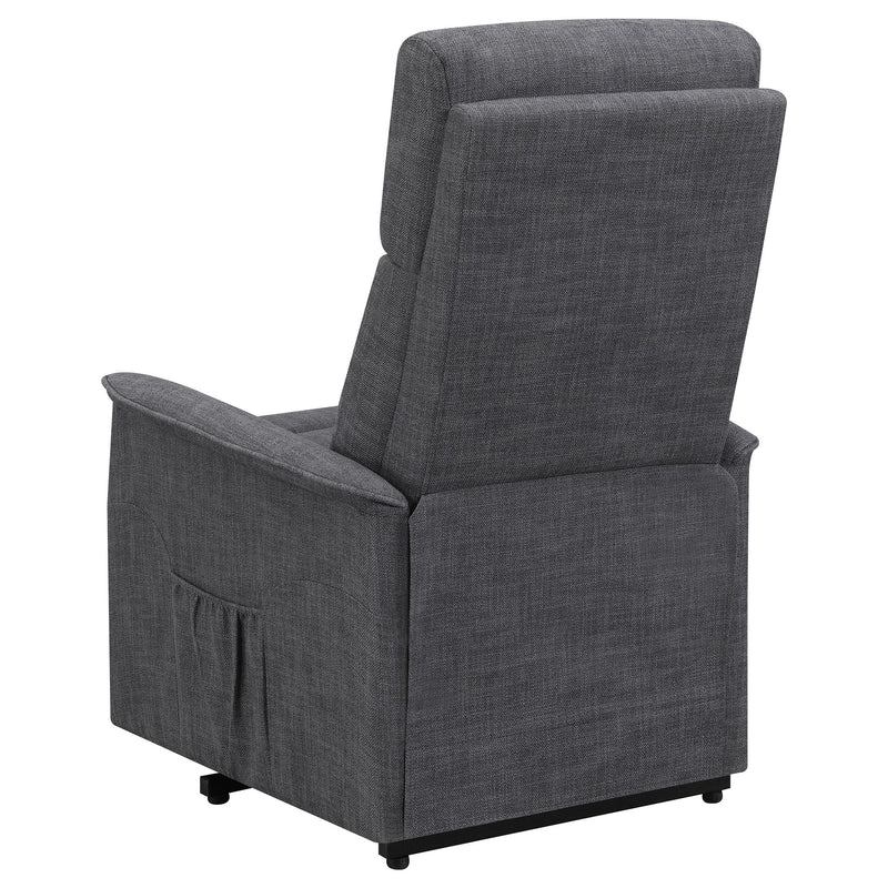 Coaster Furniture Herrera 609406P Upholstered Power Lift Massage Chair - Charcoal IMAGE 7