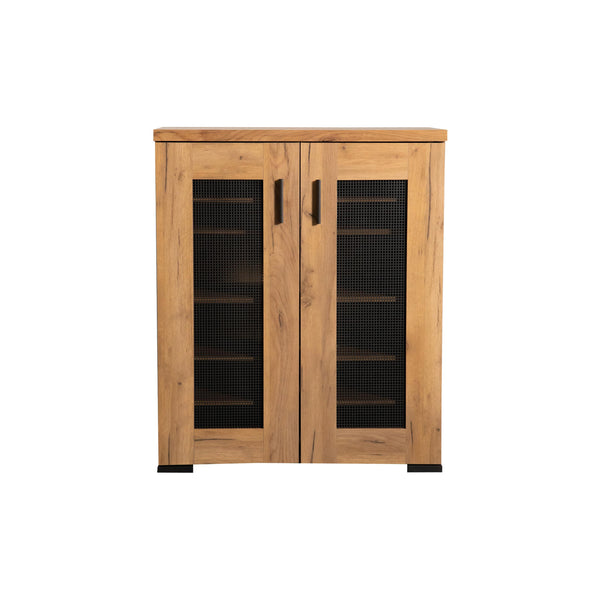 Coaster Furniture Bristol 951107 6-shelf Engineered Wood Shoe Cabinet - Golden Oak IMAGE 1