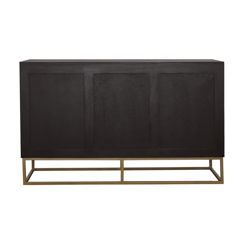 Coaster Furniture Zara 953466 2-door 57" Wood Accent Storage Cabinet - Black Walnut IMAGE 6