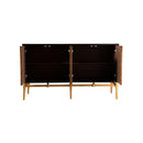 Coaster Furniture Zira 953497 4-door Wood Parquet Storage Accent Cabinet - Brown IMAGE 2