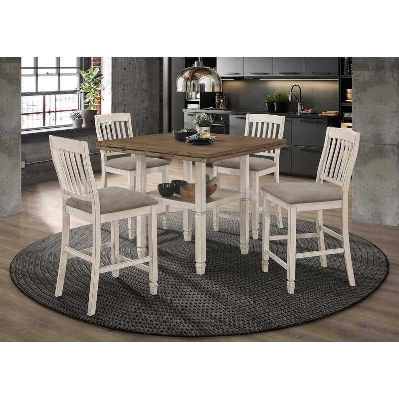 Coaster Furniture Sarasota 192819 Wood Counter Chair - Rustic Cream IMAGE 9