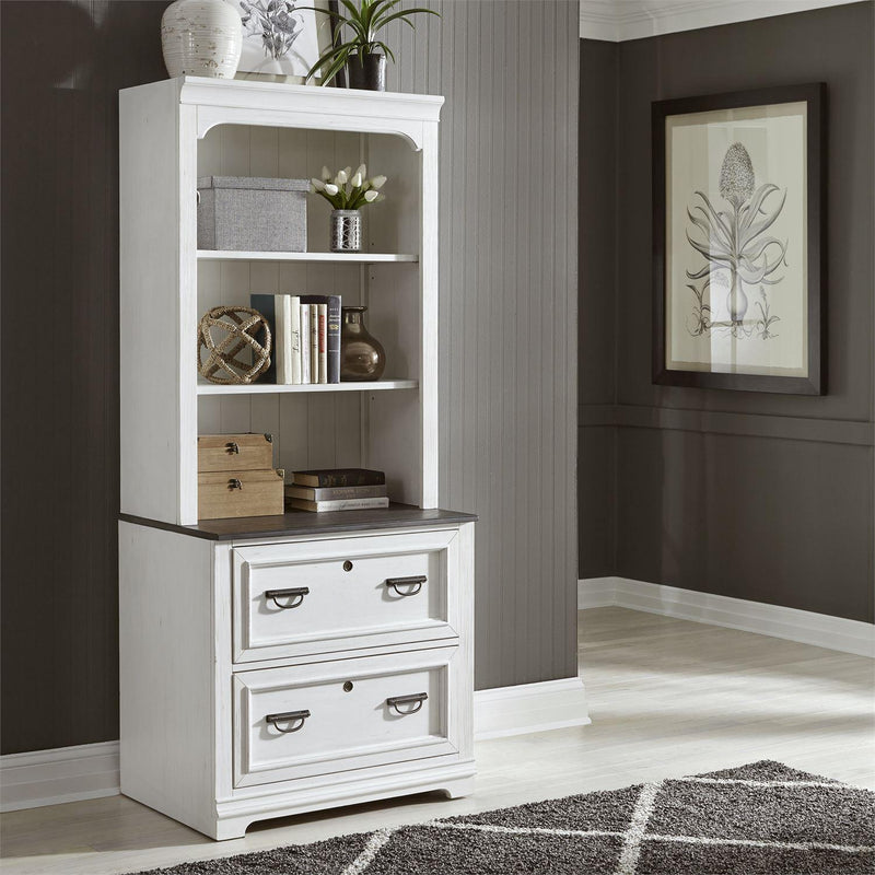  Liberty Furniture Industries Inc. Allyson Park 417-HO135 Bunching Lateral File Hutch IMAGE 3