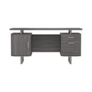  Coaster Furniture Lawtey 800521 60-inch 2-Drawer Office Computer Desk - Weathered Grey IMAGE 3
