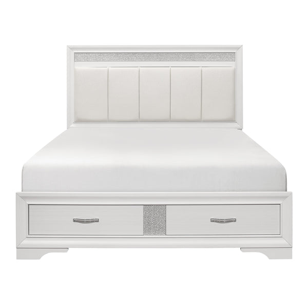 Homelegance Luster 1505W-1* Queen Platform Bed with Footboard Storage IMAGE 1