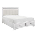 Homelegance Luster 1505W-1* Queen Platform Bed with Footboard Storage IMAGE 2