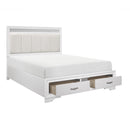 Homelegance Luster 1505W-1* Queen Platform Bed with Footboard Storage IMAGE 3