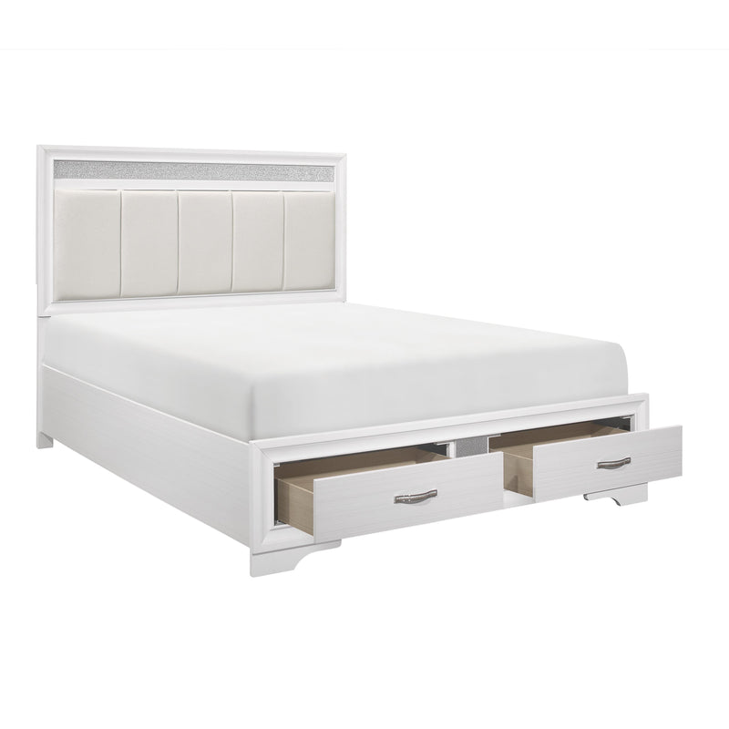Homelegance Luster 1505W-1* Queen Platform Bed with Footboard Storage IMAGE 3