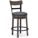 Signature Design by Ashley Caitbrook D388-224 Upholstered Swivel Barstool IMAGE 1