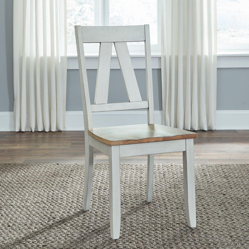  Liberty Furniture Industries Inc. Lindsey Farm 62WH-C2500S Splat Back Side Chair IMAGE 8